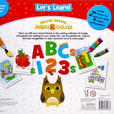 Preschool Abc/123 Deluxe Poster Paint & Color