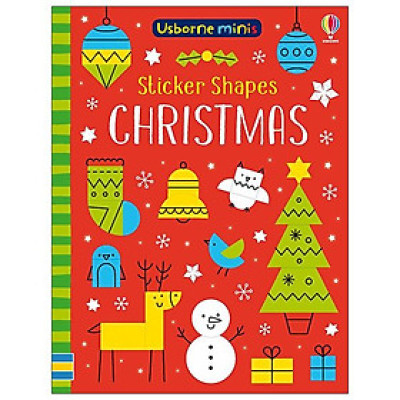 Usborne Minis: Sticker Shapes Christmas