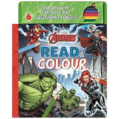 Marvel Avengers Read & Colour