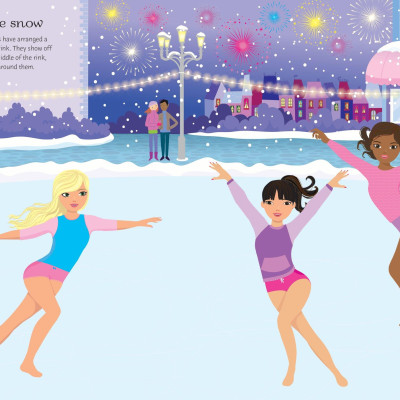 Sticker Dolly Dressing Ice Skaters
