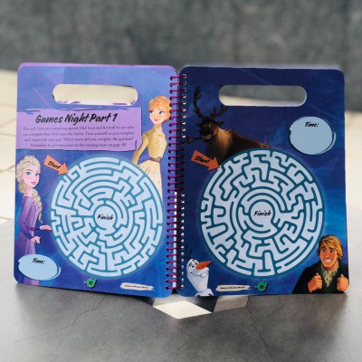 Sách tiếng anh tương tác công chúa băng giá Elsa -  Disney Frozen 2: Wipe-Clean Activities