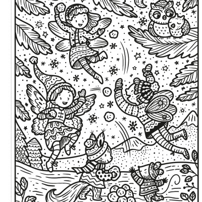 Winter Wonderland Magic Painting Book