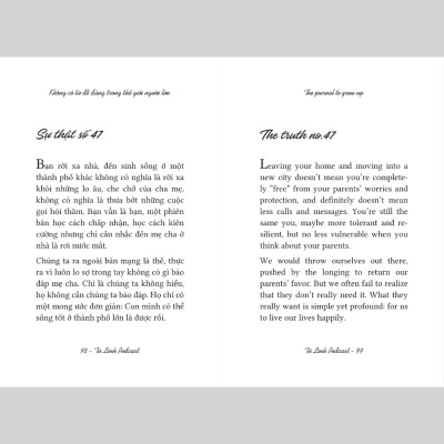 The Journal To Grow Up - Không Có Từ Dễ Dàng Trong Thế Giới Người Lớn (Song Ngữ)