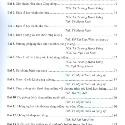 Nha Khoa Cộng Đồng - Tập 1 (Dùng Cho Sinh Viên Răng Hàm Mặt) - Tái bản năm 2020
