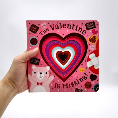 The Valentine Is Missing! Board Book With Cut-out Reveals