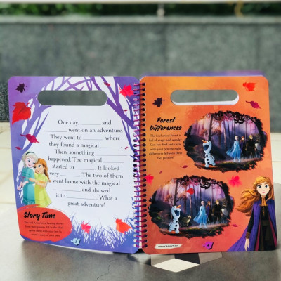 Sách tiếng anh tương tác công chúa băng giá Elsa -  Disney Frozen 2: Wipe-Clean Activities