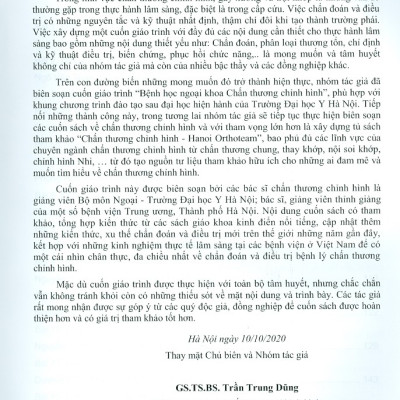 Bệnh Học Ngoại Khoa Chấn Thương Chỉnh Hình (Dùng cho đào tạo sau đại học)