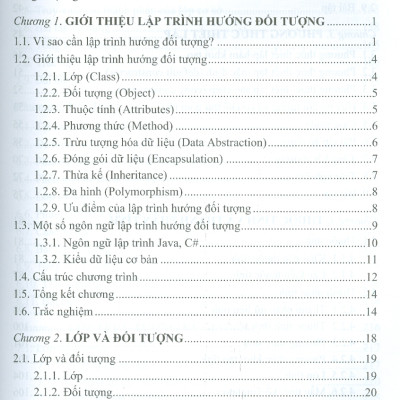 Giáo Trình Lập Trình Hướng Đối Tượng - TS. Nguyễn Văn Hậu (Chủ biên), TS. Đào Anh Hiển, ThS. Nguyễn Hữu Đông