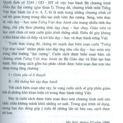 Tiếng Việt Thực Hành (Tái bản lần 24) - Bùi Minh Toán (Chủ biên), Lê A, Đỗ Việt Hùng