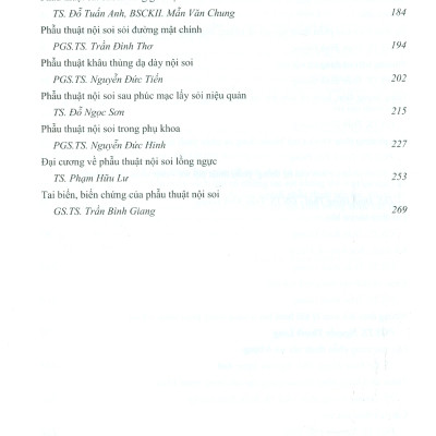 Bài Giảng PHẪU THUẬT NỘI SOI CƠ BẢN - Sách Dùng Đào Tạo Bác Sĩ Và Học Viên Sau Đại Học (Xuât bản lần thứ tư có sửa chữa và bổ sung - năm 2022)