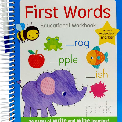 Little Genius Write And Wipe Bind Up - First Words