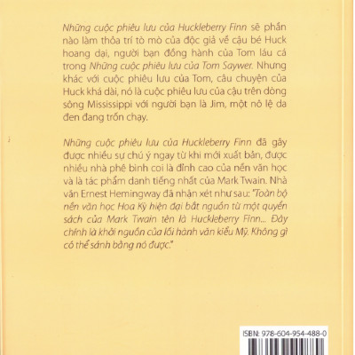Mark Twain - Những cuộc phiêu lưu của Huckleberry Finn