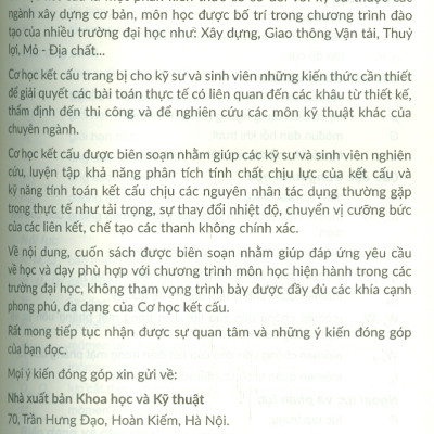 Cơ Học Kết Cấu - Tập 1: Hệ Tĩnh Định (Tái bản 2024)