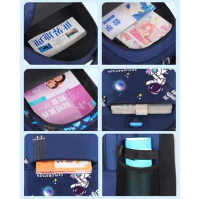 Cặp Sách Chống Gù - Balo Đi Học Phi Hành Gia Cho Bé Tiểu Học Loại Cao Cấp Siêu Nhẹ Chống Thấm Ướt - HÀNG CHÍNH HÃNG MINIIN