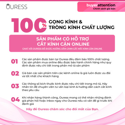 Gọng kính cận 3369 A7053 hợp kim cước OURESS thời trang nam nữ siêu nhẹ siêu bền