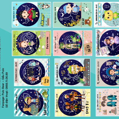 Bộ Sticker Pulo Bear