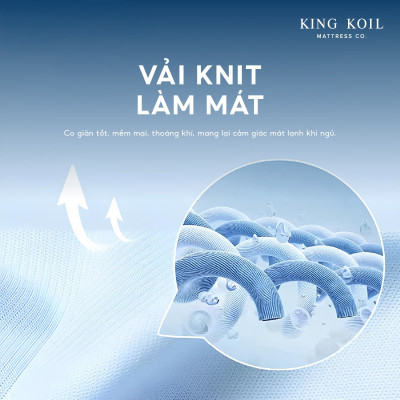 Nệm lò xo King Koil World_Sử dụng công nghệ Thêu Tên hoặc Thông Điệp_Độ dày 25cm