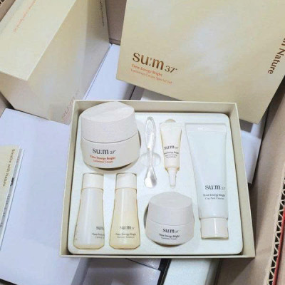 Kem Dưỡng Trắng Cấp Ẩm SUM37 Time Energy Bright Luminous Cream 50ml Special Set