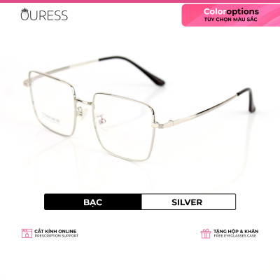 Gọng kính cận 16597 và 5201317 chất liệu titan thời trang mắt kính OURESS nam nữ siêu nhẹ siêu bền