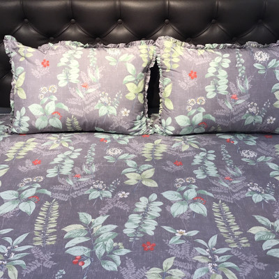 Bộ ga chun + 2 vỏ gối Everon Mây 20205