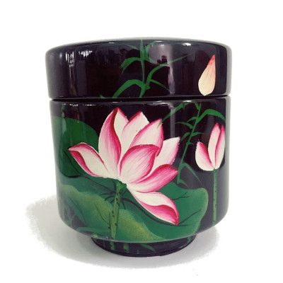 Hủ trà sơn mài nhiều size thích hợp đựng trà, trang trí, làm quà tặng,...