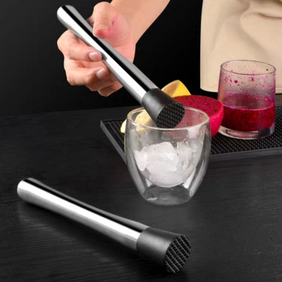 Chày Dầm Pha Chế Bar Muddle INOX. Dụng cụ dầm trái cây, hoa quả thực phẩm. Pha Cocktail Bartender