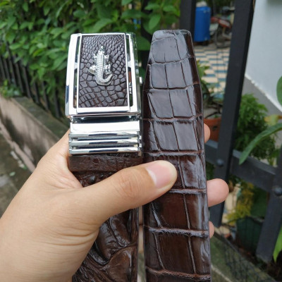 Thắt Lưng Da Cá Sấu Liền 4 cm 