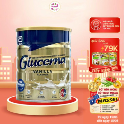 Sữa Glucerna Úc dành cho người tiểu đường, bổ sung dinh dưỡng, cân bằng đường huyết, tạo sức khỏe tim, tăng sức khỏe chung 850gr