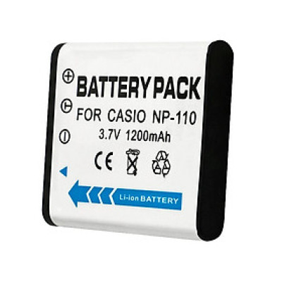 Pin Casio NP-110 3.7v 1200mAh Cho Máy Ảnh EX-Z2300 EX-FC200S CNP110 .. NP 110 NP 160 - Hàng Nhập Khẩu