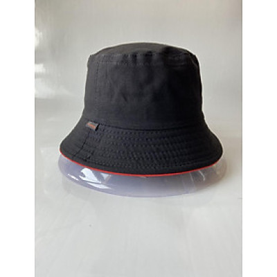 Nón tai bèo đen viền đỏ