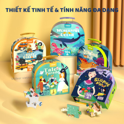 Đồ Chơi Xếp Hình Đại Dương 104 Mảnh Wonderful Ocean Mideer Vali Gift Box Puzzle