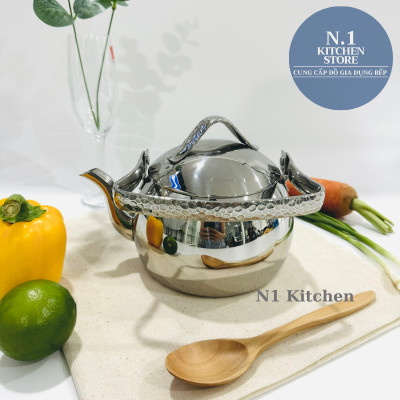 Ấm inox cao cấp Korkmaz Tombik - Hàng Chính Hãng