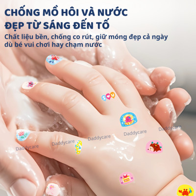 Dán móng tay cho bé Mideer Nail stickers miếng dán móng tay giả an toàn cho bé gái