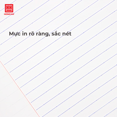 Vở kẻ ngang 200 trang ép keo dán gáy Oxygen Hồng Hà - 1092