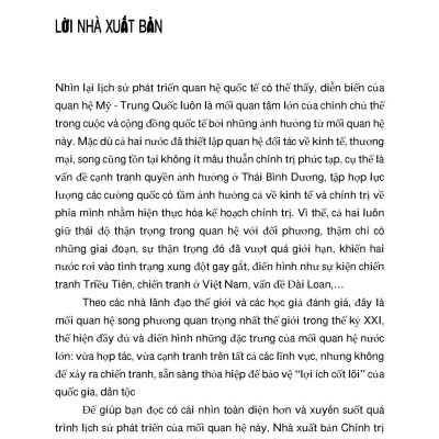 Quan Hệ Mỹ-Trung Quốc - Thăng Trầm Theo Dòng Lịch Sử, Văn Hóa