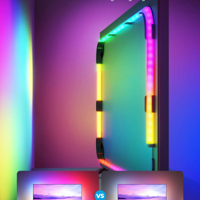 Dây Đèn LED gắn sau màn hình Govee RGBIC Neon TV Backlight H61B2 (45-75") | Nháy theo nhạc hơn 16 triệu màu tuyệt đỉnh