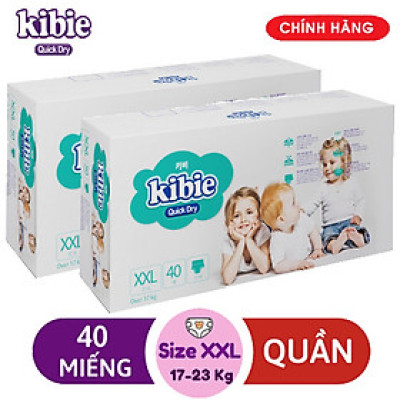 [COMBO 2 BỊCH] Bỉm - Tã quần Kibie Hàn Quốc size XXL