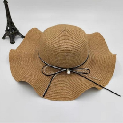 Nón rộng vành đi biển đẹp Mũ rộng vành đi biển Mũ cói đi biển rộng vành chống tia UV Panama thời trang Hàn Quốc dona21040807