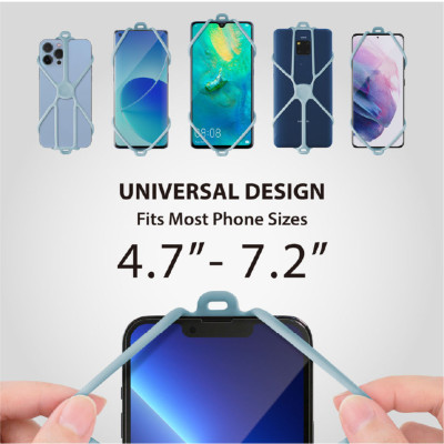 CrossBody PhoneTie 3-Card Holder hàng chính hãng Bone