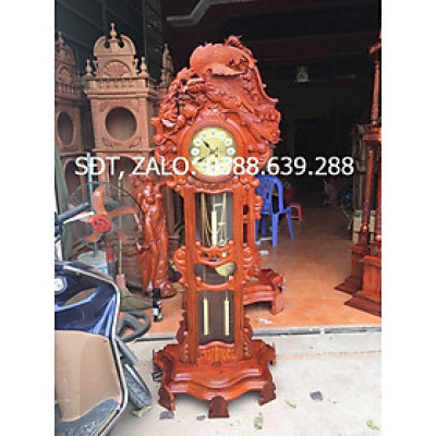 Đồng hồ cây Anh hùng gỗ hương đá