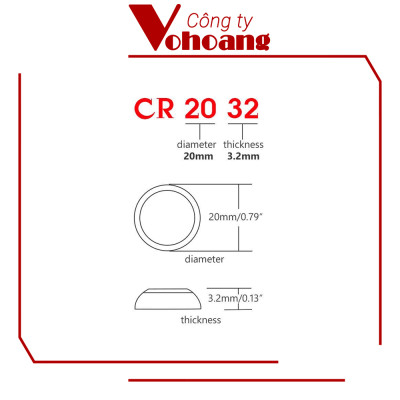 Vỉ 5 Viên Pin CR2032 Panasonic ( CR-2032/5BE x 1 Vỉ ) Lithium 3 V