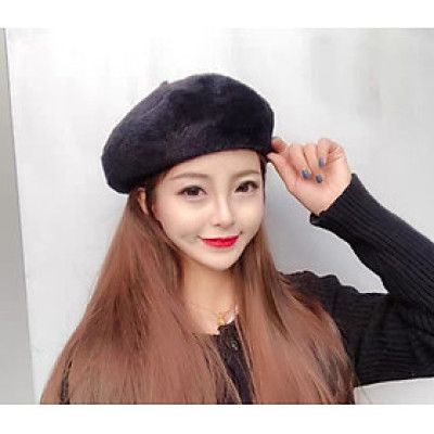 Mũ beret nón len bere nữ thời trang Hàn Quốc mới dona21111216