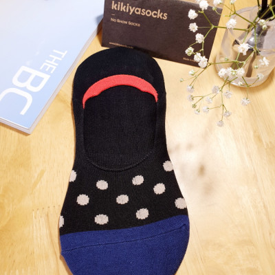 Tất vớ nữ cổ thấp chấm bi Kikiya cao cấp Hàn Quốc W-N-003
