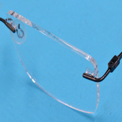 Mắt kính lão ti-tan nâu không viền 868