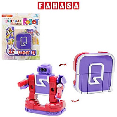 Đồ Chơi Lắp Ráp Biến Hình Robot Chữ Cái Q - Cresta DK81243