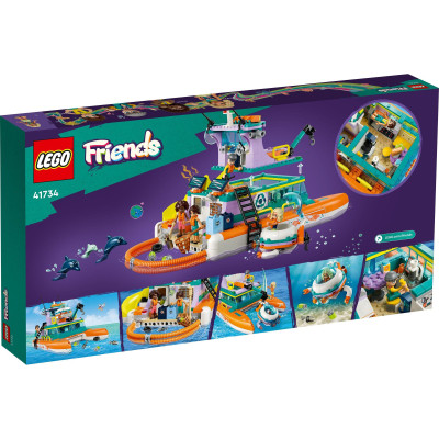 LEGO Friends 41734 Đồ chơi lắp ráp Tàu cứu hộ sinh vật biển (717 chi tiết)