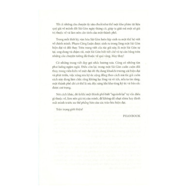 Sài Gòn Ngoảnh Lại Trăm Năm (PB)