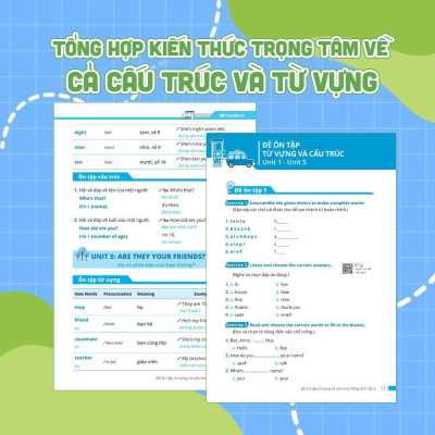 Sách - Đề Ôn Tập Từ Vựng Và Cấu Trúc Tiếng Anh Lớp 3 - Megabook