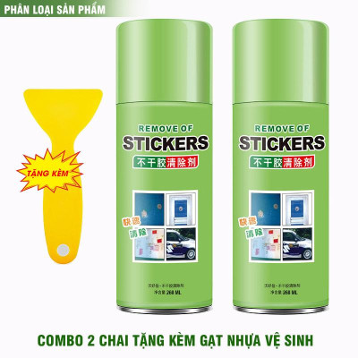 Chai vệ sinh 260ml sơn bám, băng keo trang trí nhà cửa, sticker trẻ con dán bừa bãi cho Gia đình