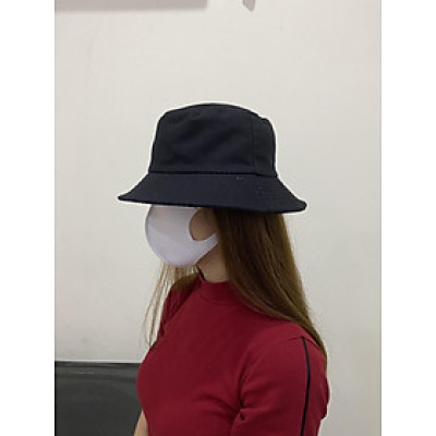 Mũ Tai Bèo Bucket Trơn - đen